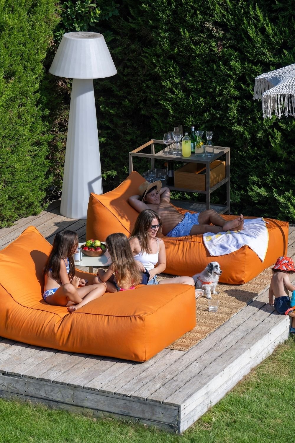 Belize Il Lounger Mandarin Renk Deniz & Havuz Yatağı | Modern Lounger İle Sıcak Ve Enerjik Konfor - 2