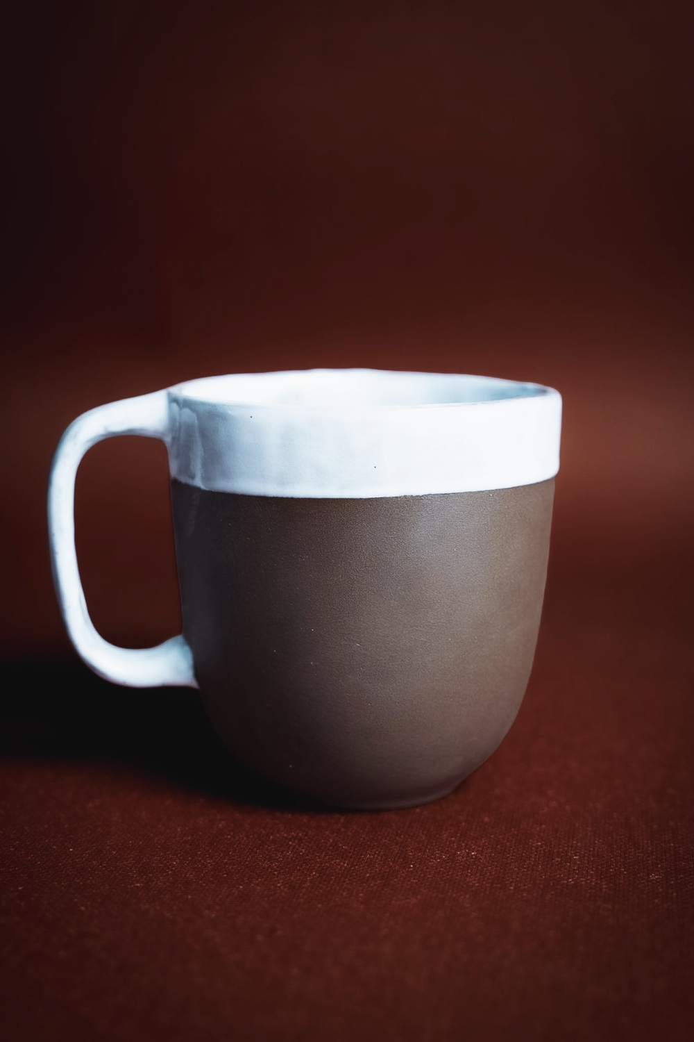 Gibson Stoneware Bardak – Kahve & Beyaz - 0