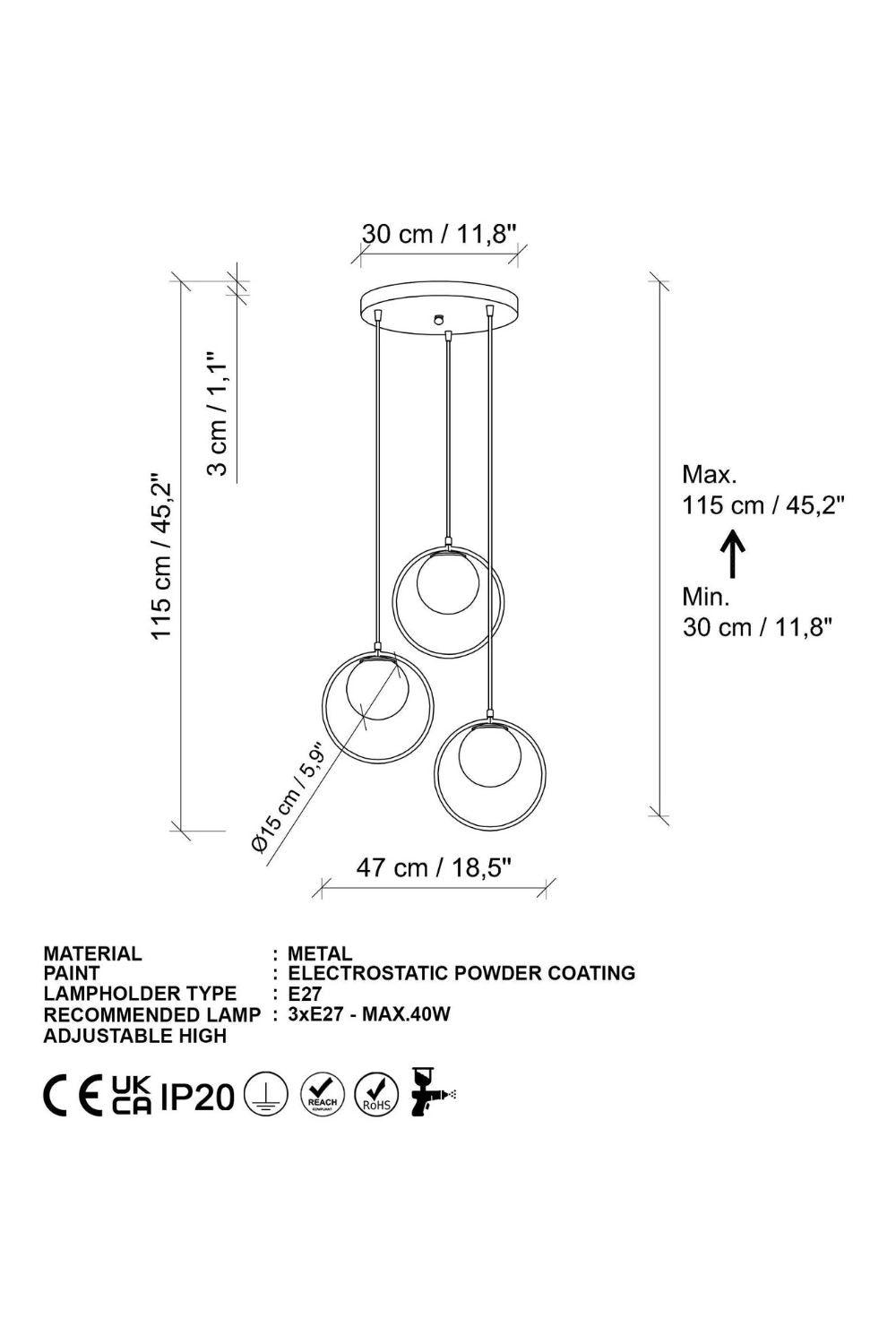 Oak 4507 Cam Sarkıt Aydınlatma - 6