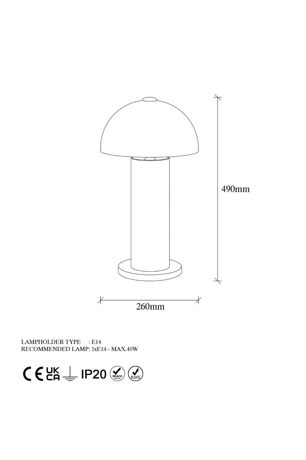 Oberon 11501 Sıvama Masa Lambası Aydınlatma - 7