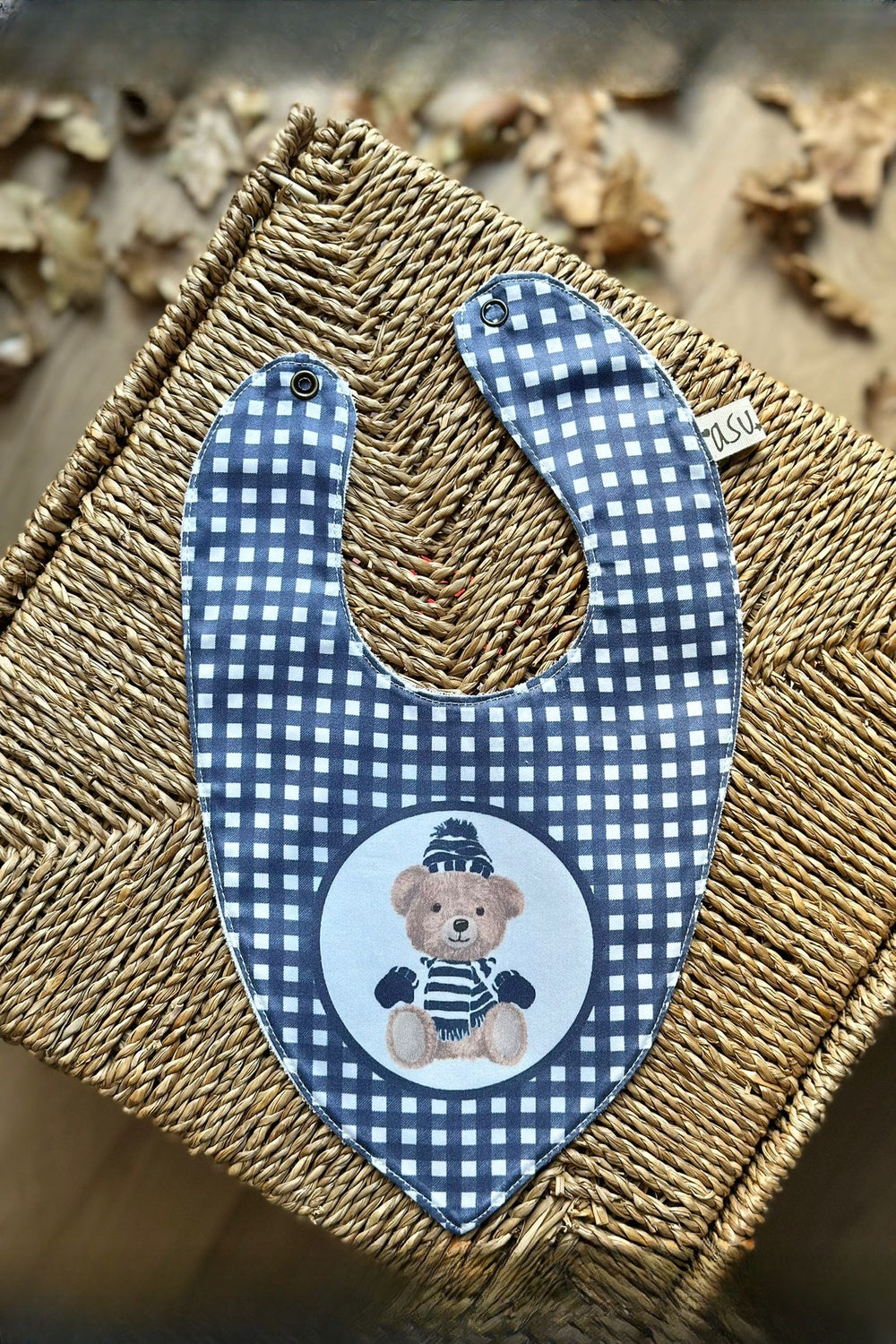 Vintage Bear Lacivert Organik Pamuk Hediye Bebek Kiti - 3