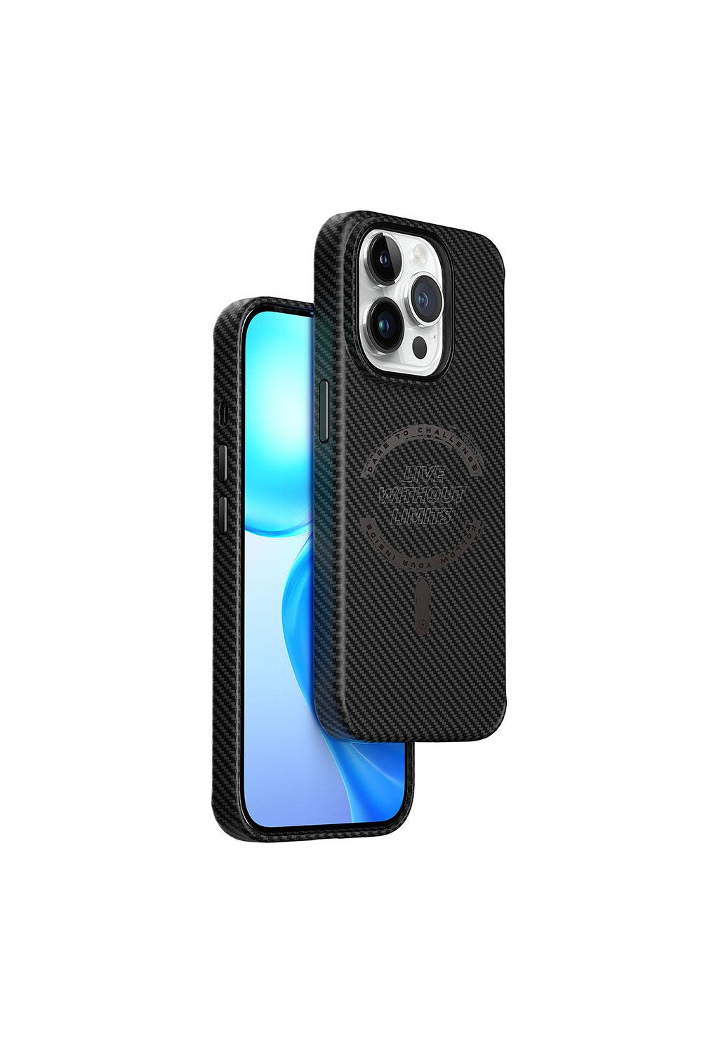 Karbon Fiber Magsafe Uyumlu Kamera Korumalı Kılıf, Iphone 15 Pro Max - 1
