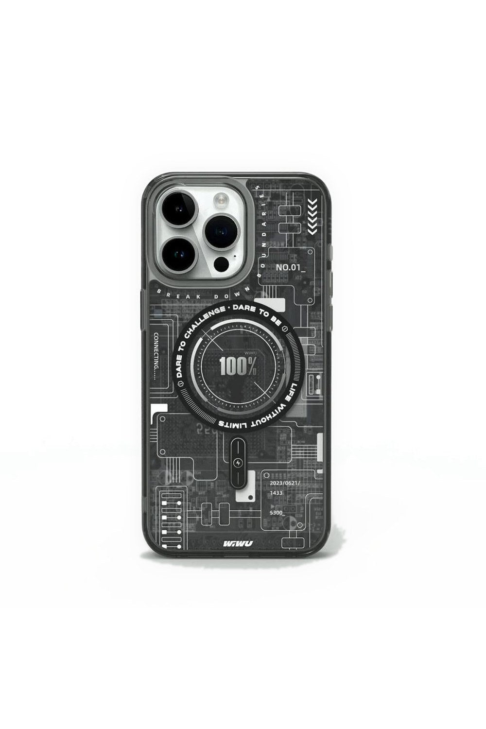Mecha Circuit H Serisi Magsafe Uyumlu Desenli Kılıf, Iphone 15 Pro Max - 0