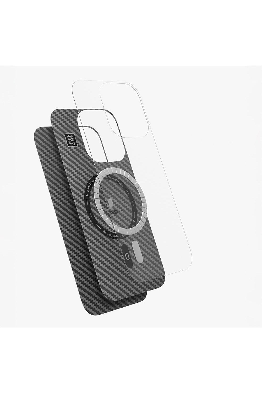 Magsafe Uyumlu Kamera Standlı Aramid Kevlar Kılıf, Iphone 16 Pro - 6
