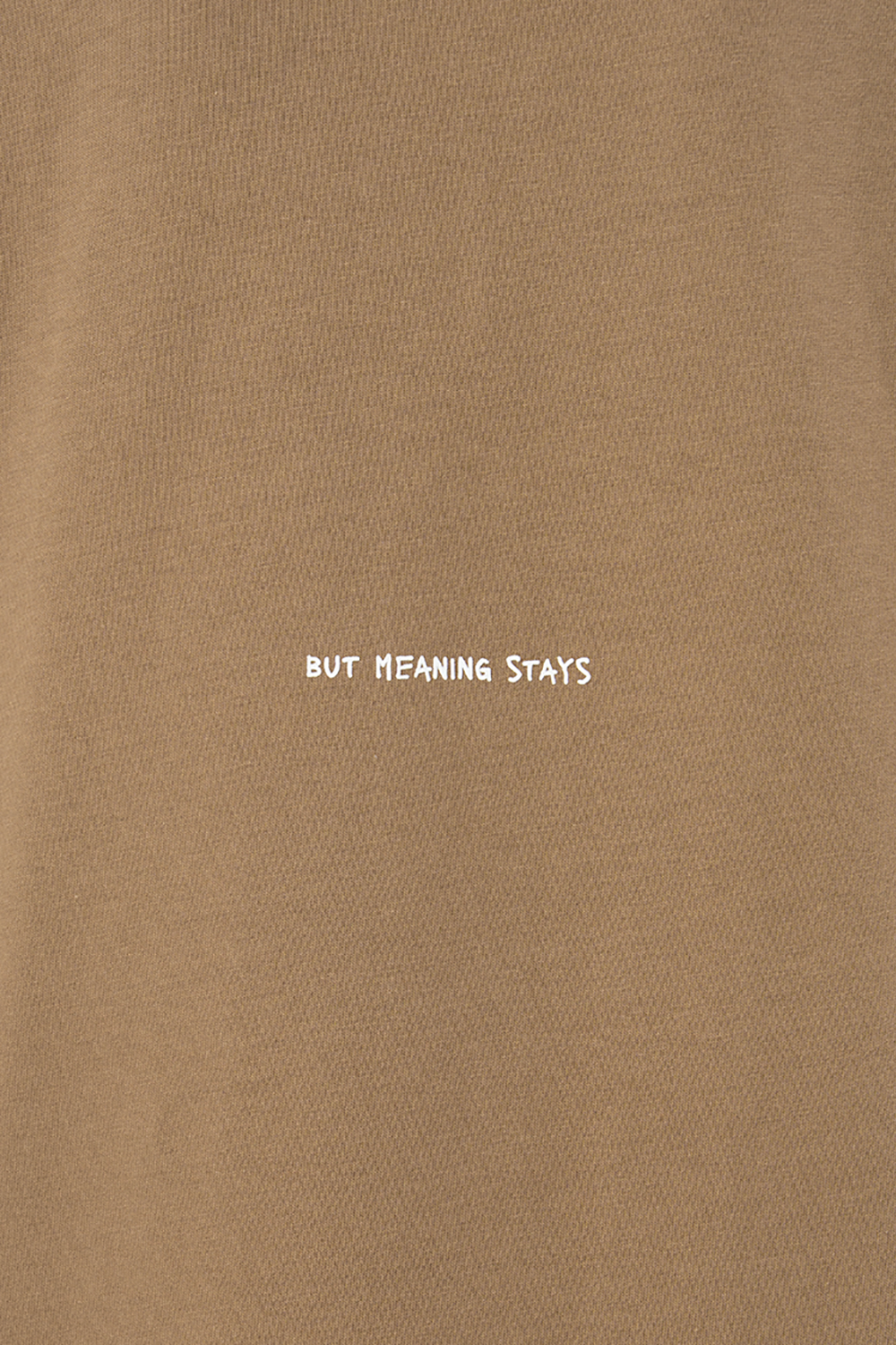 Kadın Oversize Basic Baskılı Tişört - Kahverengi - 3