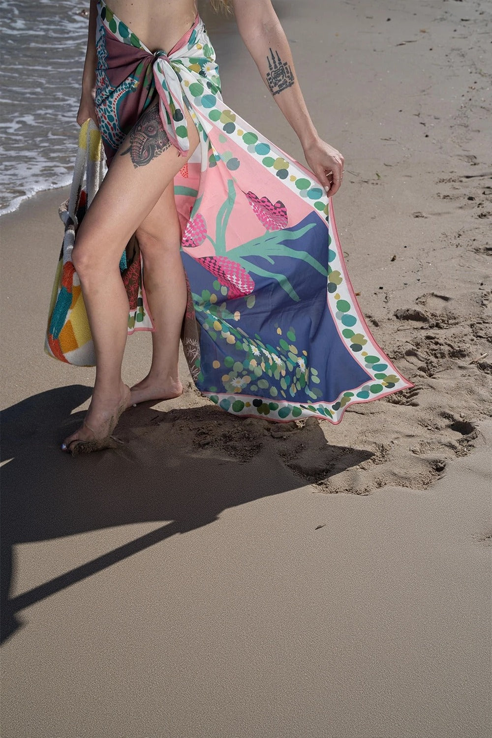 Lunar Cotton Printed Pareo / Scarve - 1