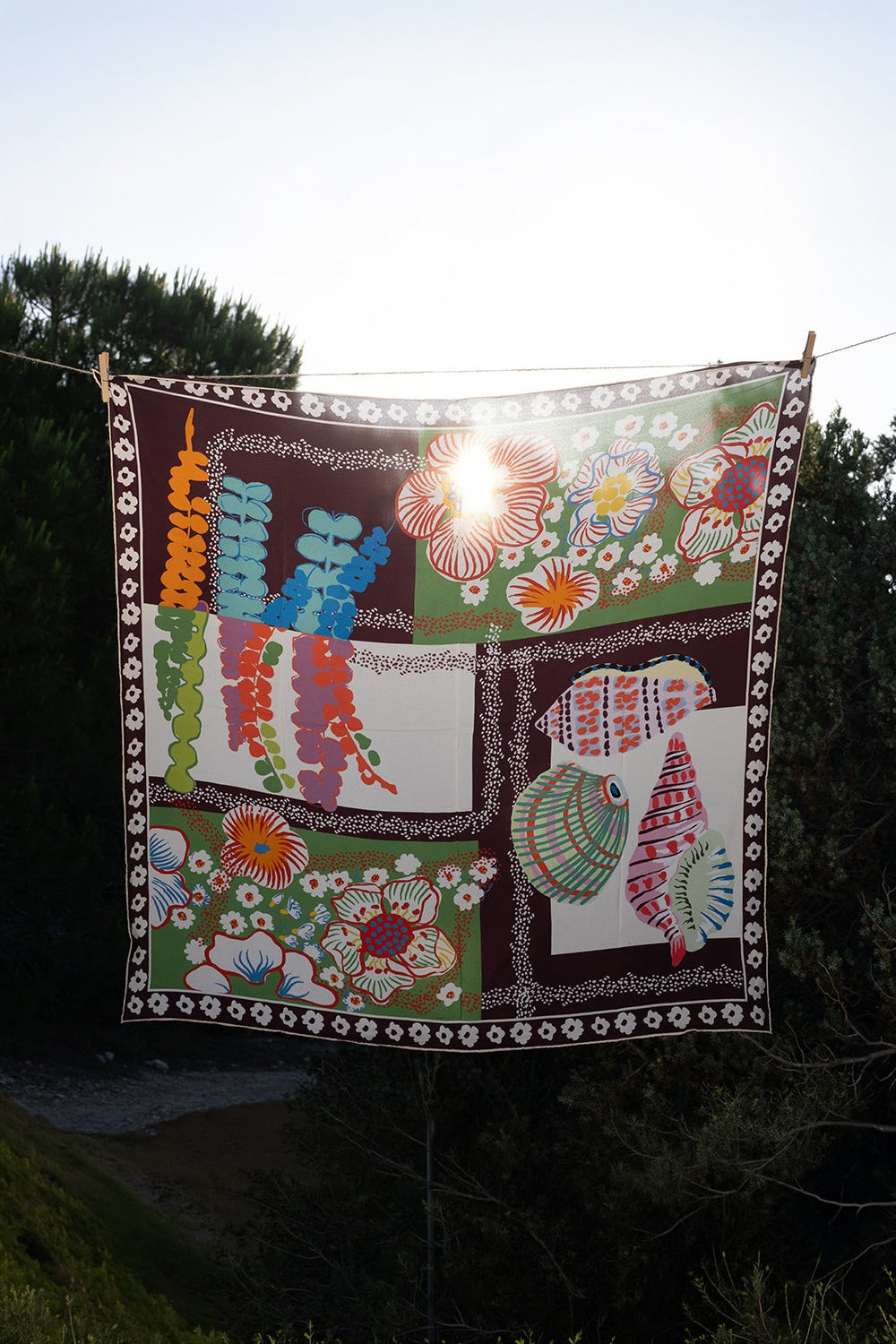 Thalia Silk Printed Scarve - 1