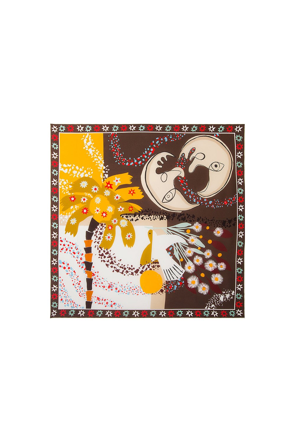 Una Silk Printed Scarve - 0