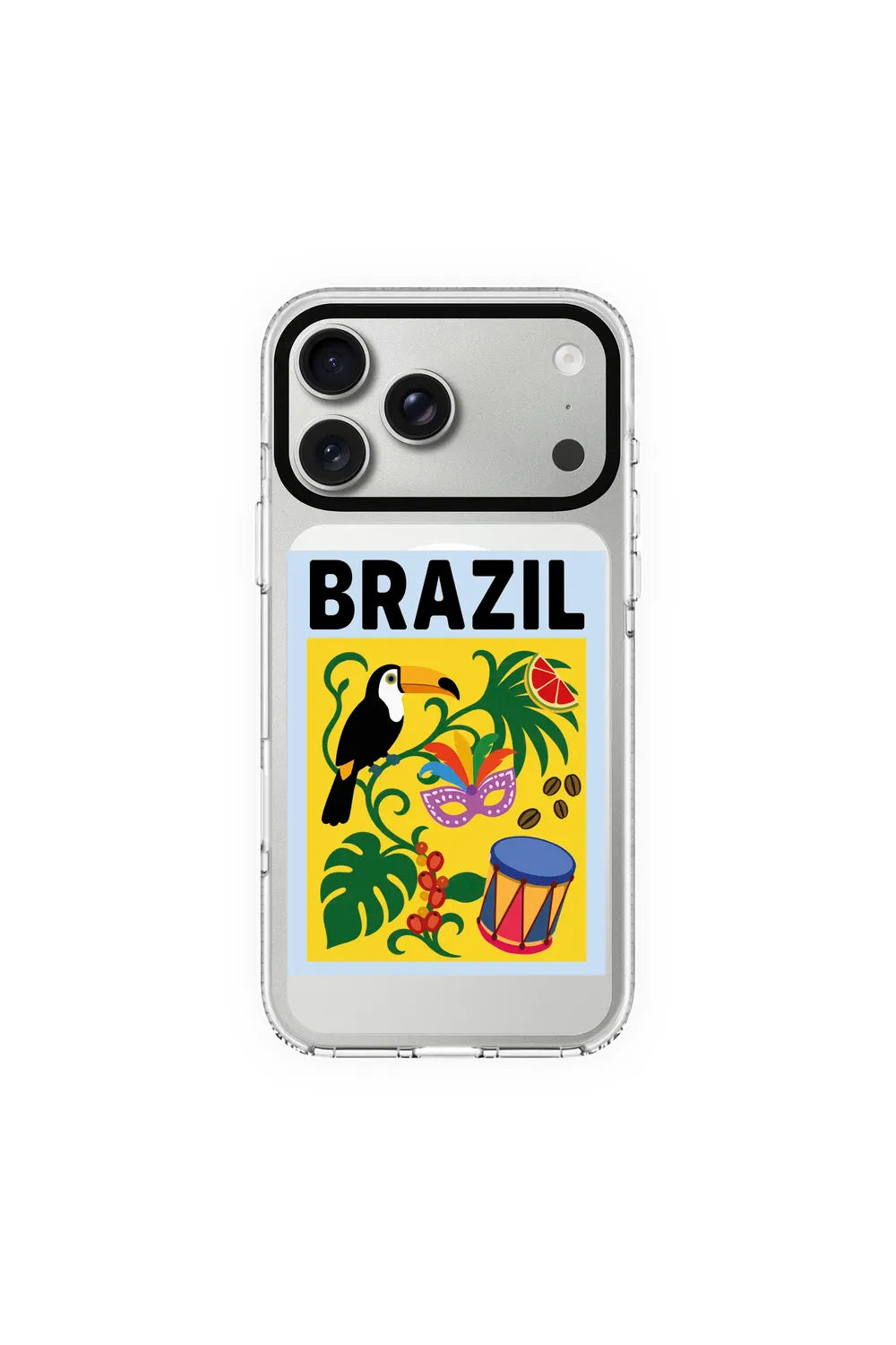 I Am Brazilian-Clear Kılıf Magsafe Özellikli - Iphone 17 Pro - 0