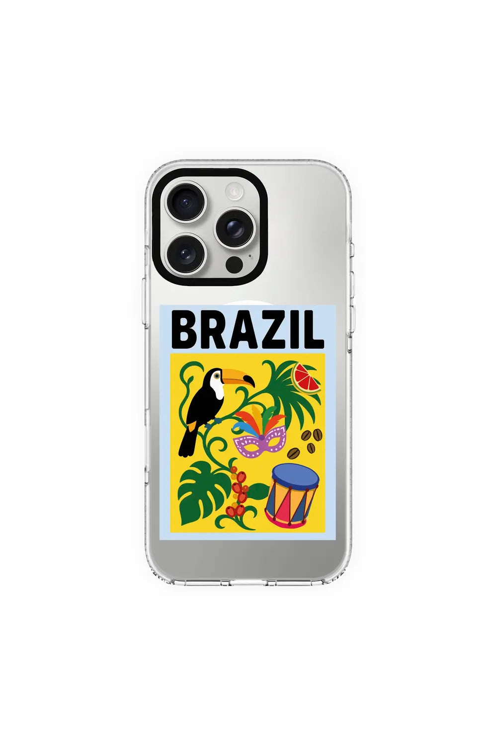 I Am Brazilian-Clear Kılıf Magsafe Özellikli - Iphone 15 Pro Max - 0