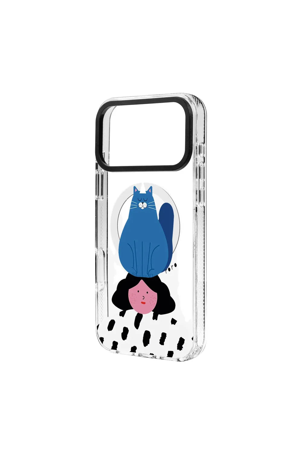Naughty Cat-Clear Kılıf Magsafe Özellikli - Iphone 17 Pro Max - 1