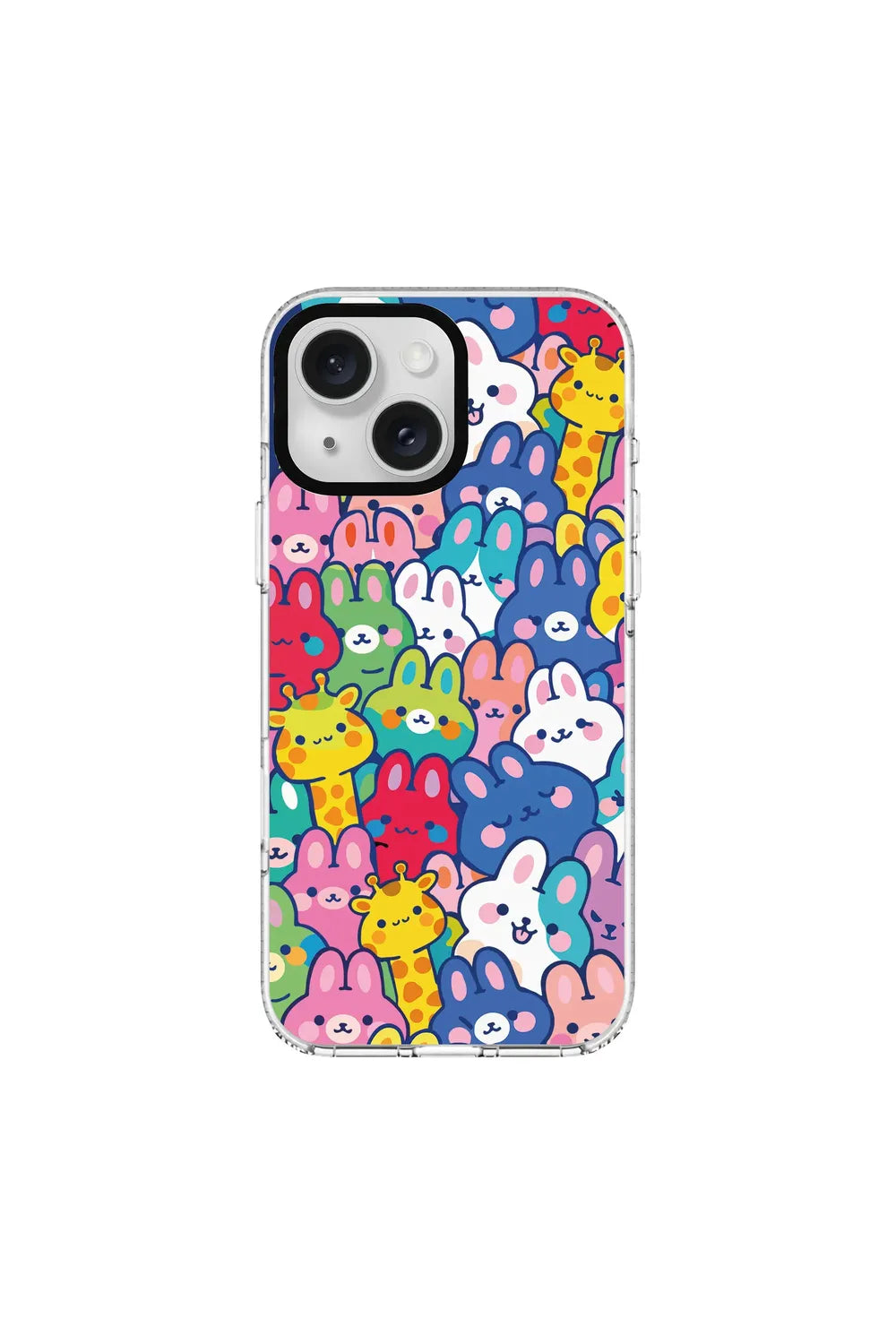 Bunny Parade-Clear Kılıf Magsafe Özellikli - Iphone 15 - 0