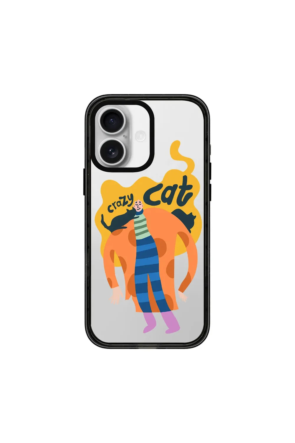 Crazy Cat-Power Kılıf - Iphone 16 Plus - 0