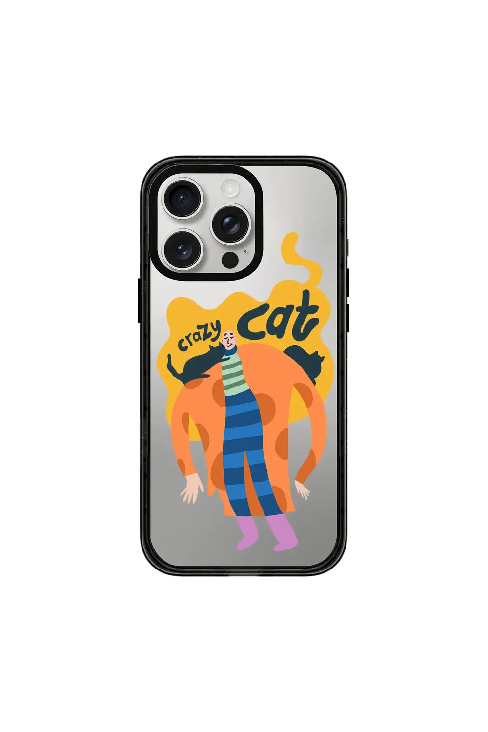 Crazy Cat-Power Kılıf - Iphone 15 Pro - 0