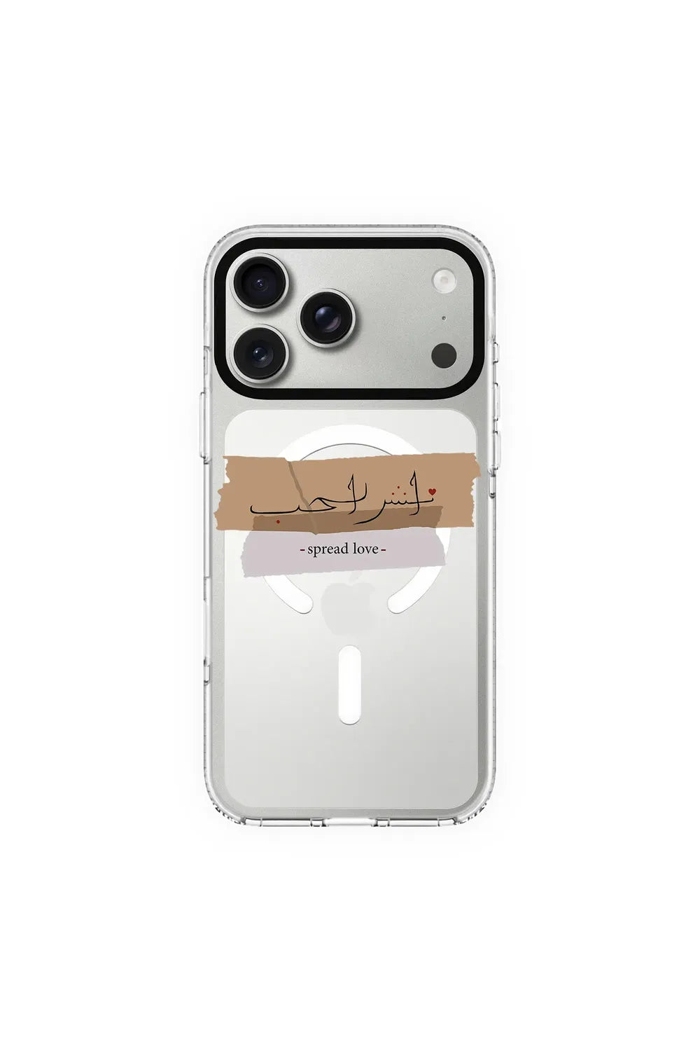 Spread Love-Clear Kılıf Magsafe Özellikli - Iphone 17 Pro Max - 0