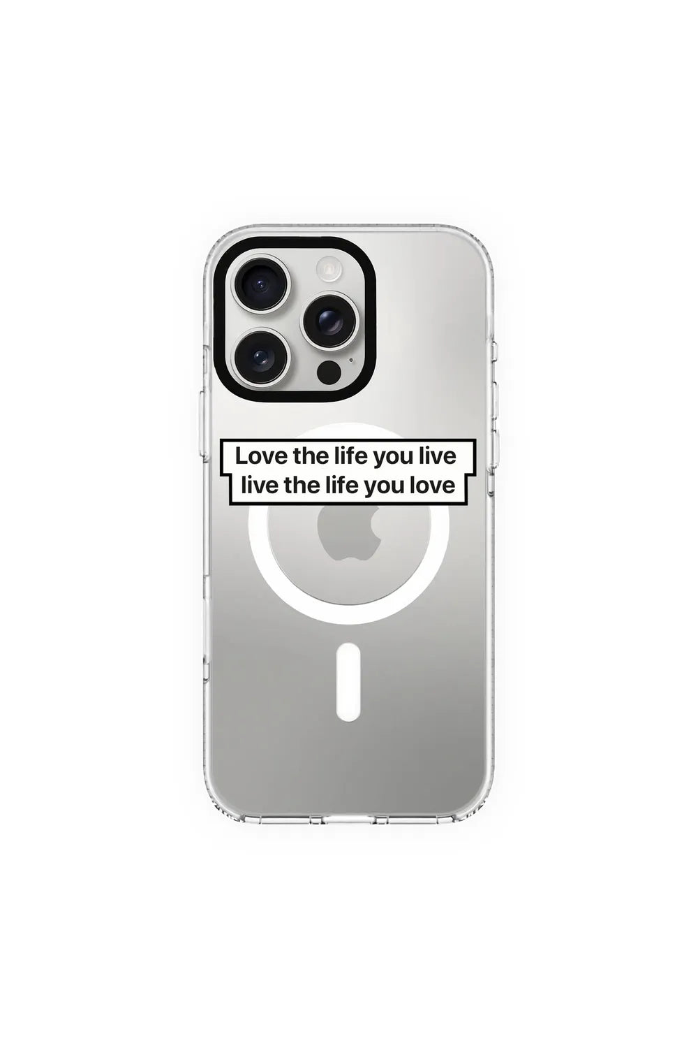Love The Life-Clear Kılıf Magsafe Özellikli - Iphone 16 Pro - 0