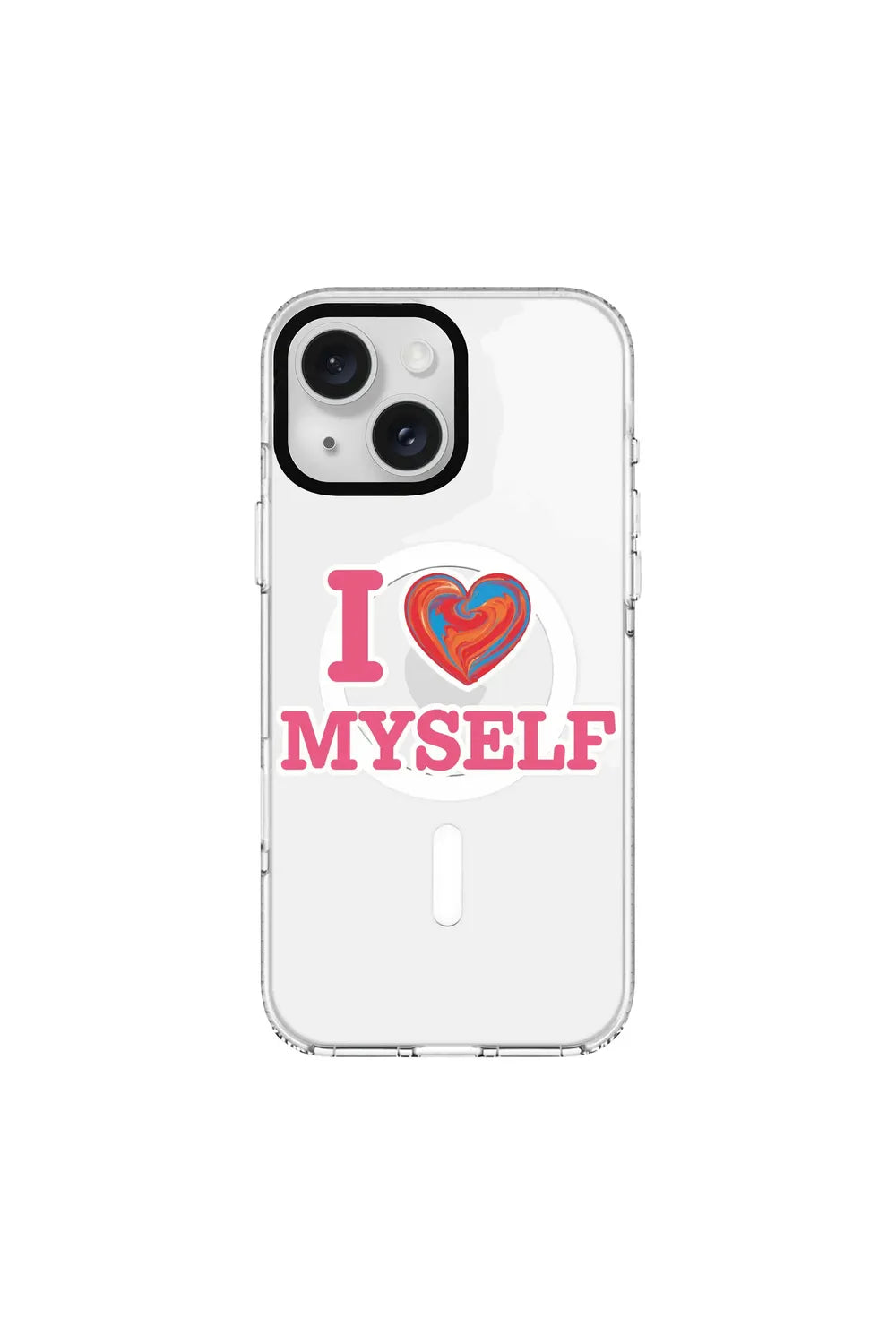 I Love Myself-Clear Kılıf Magsafe Özellikli - Iphone 15 - 0