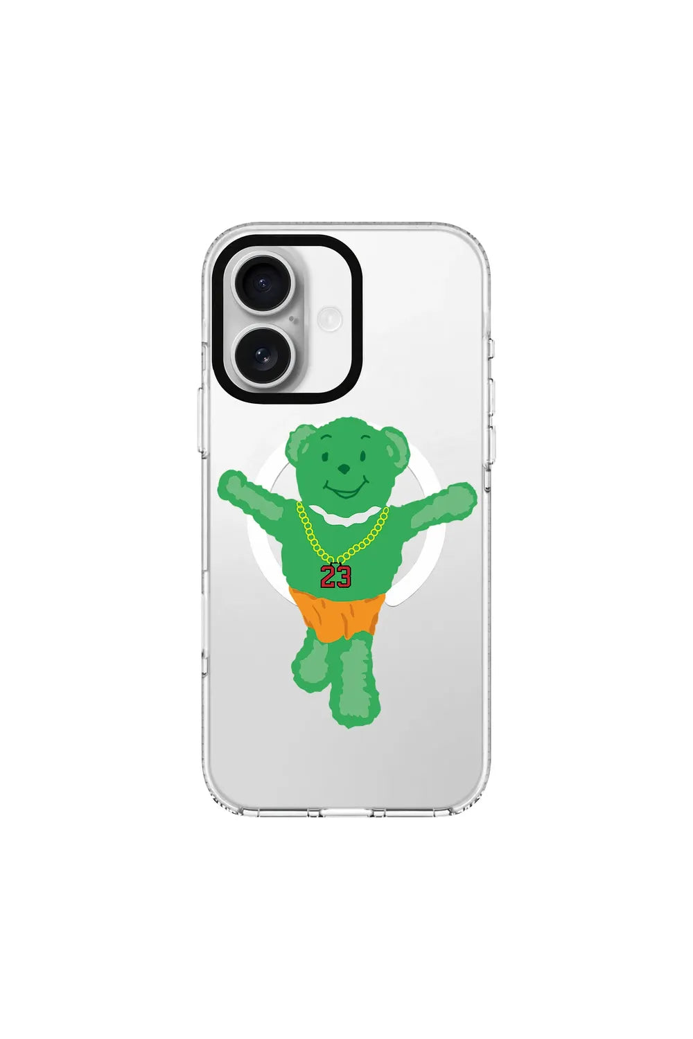 Green Bear-Clear Kılıf Magsafe Özellikli - Iphone 16 Plus - 0