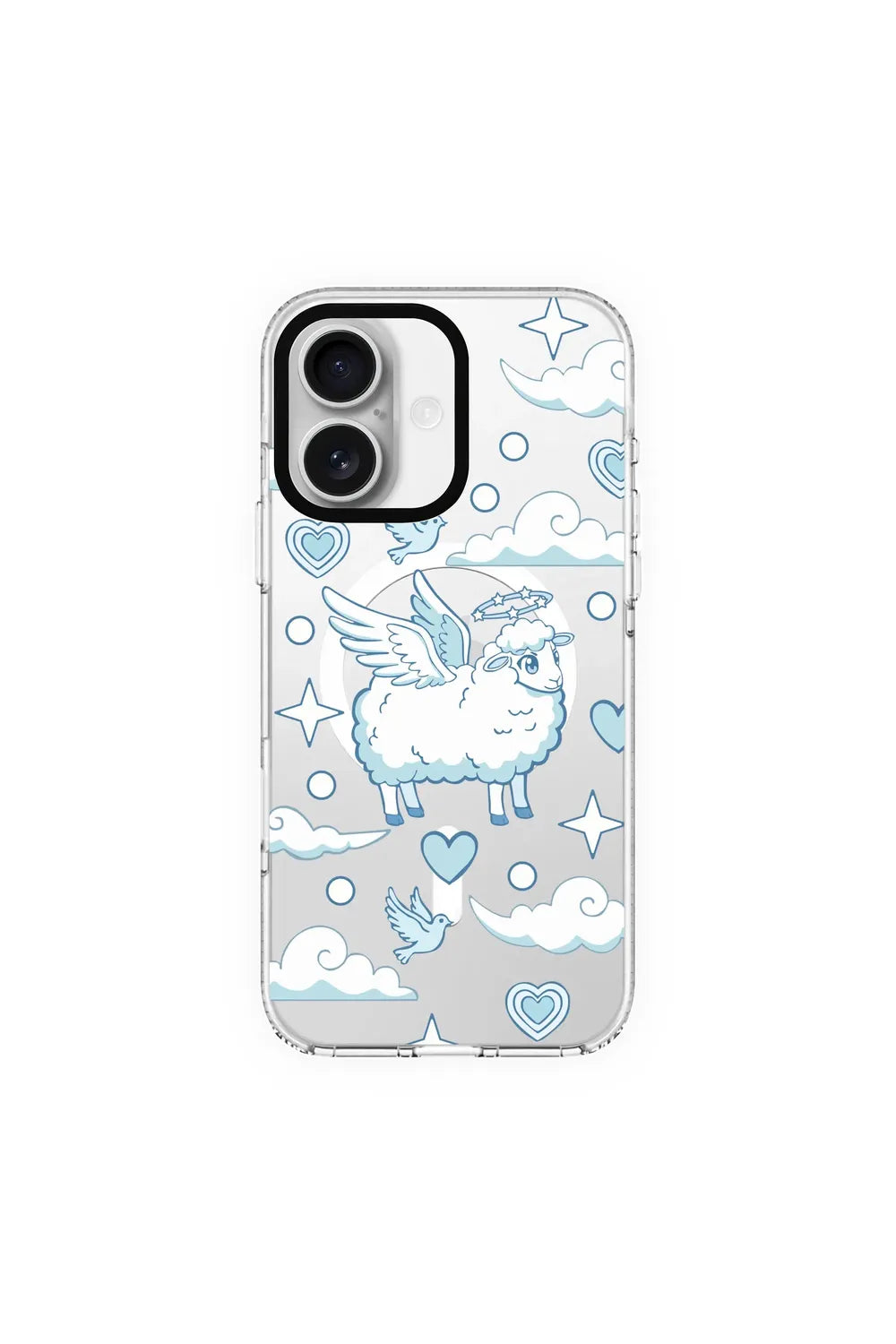 Flying Sheep-Clear Kılıf Magsafe Özellikli - Iphone 17 - 0