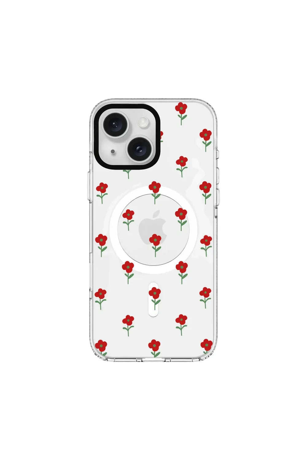 Flower Power-Clear Kılıf Magsafe Özellikli - Iphone 15 - 0