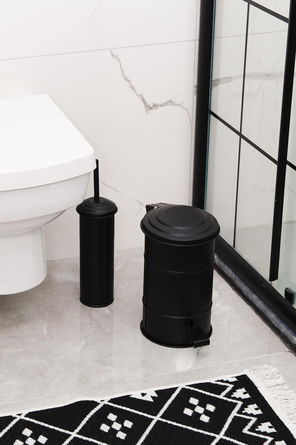 Çöp Kovası (Banyo), Siyah, 5 Lt - 3