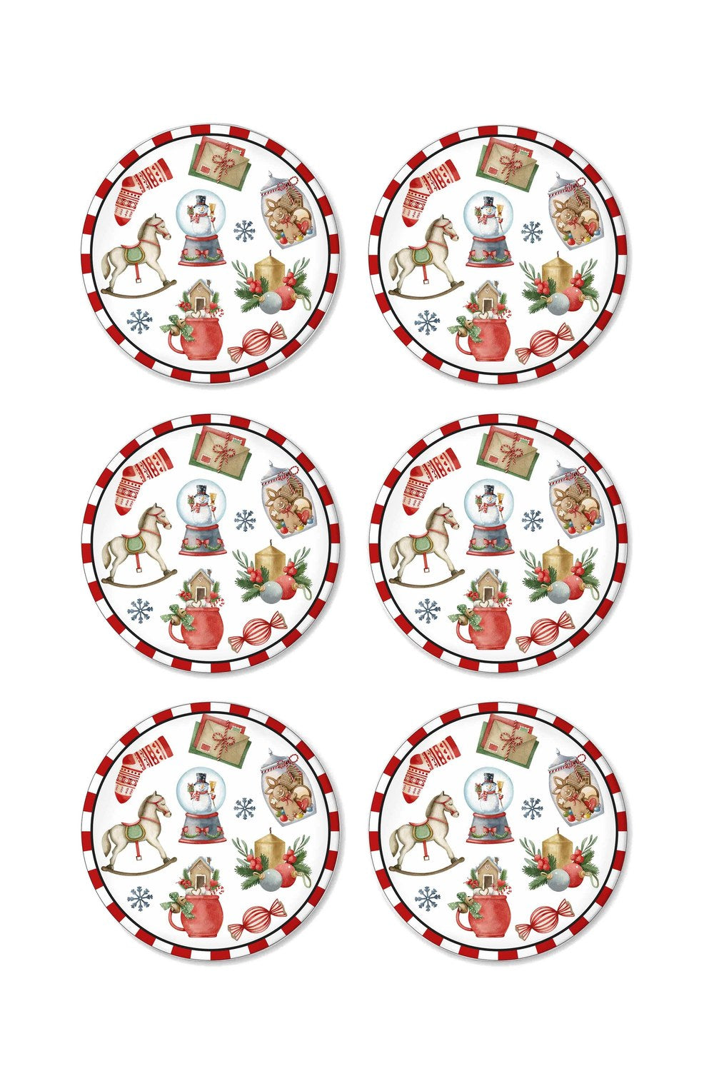 Globe Pasta Tabağı 6'lı Set, 19 Cm - 2