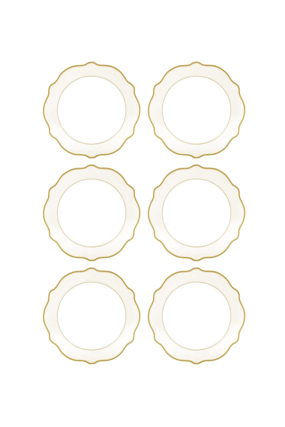 Jaswely Pasta Tabağı 6 Parça, Krem, 21 Cm - 3