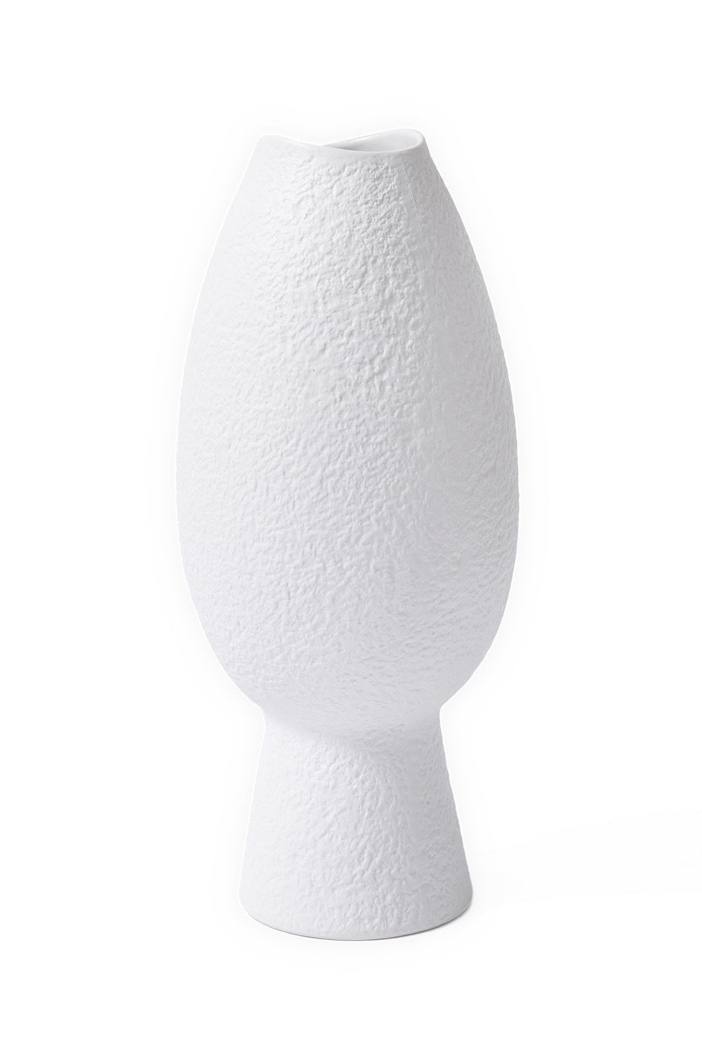 Licia Seramik Vazo, Beyaz, 20 × 20 × 45 Cm - 1