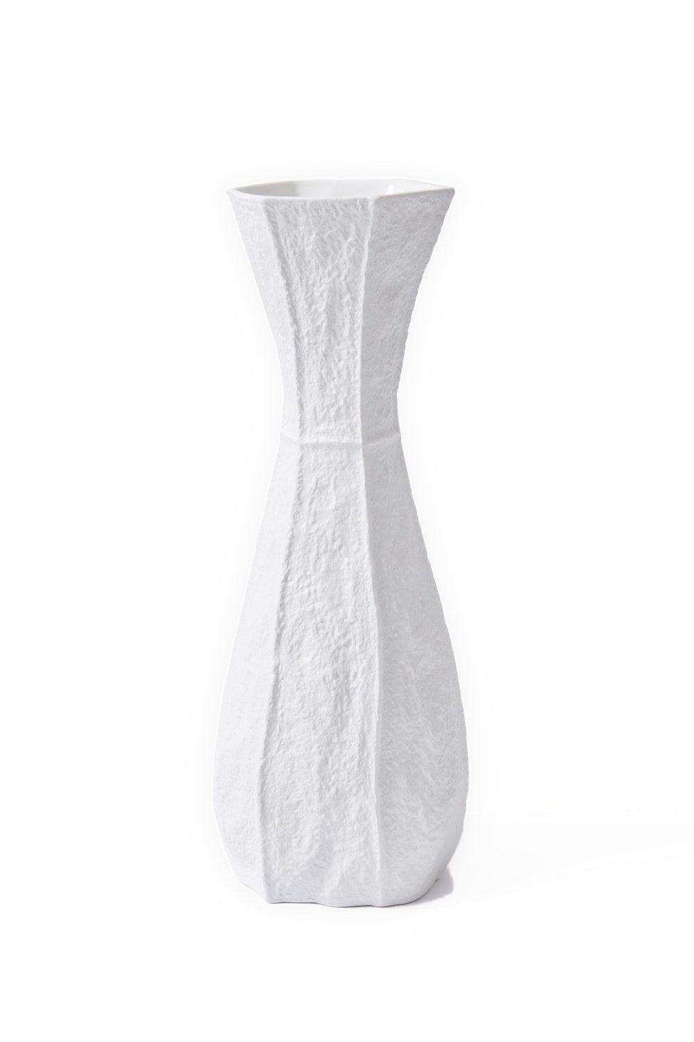 Licia Seramik Vazo, Beyaz, 17 × 15 × 45 Cm - 1