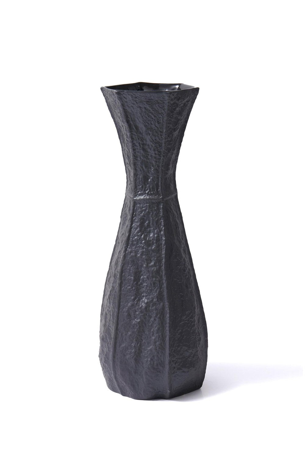 Licia Seramik Vazo, Siyah, 17 × 15 × 45 Cm - 1