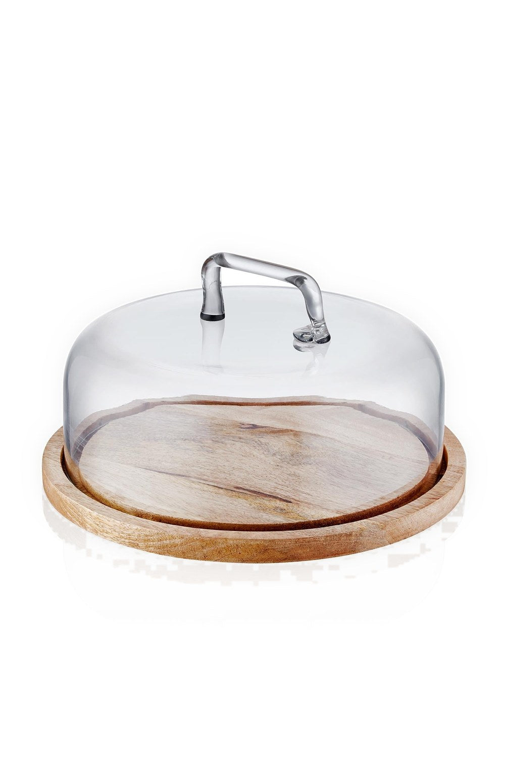 Madera Yuvarlak Kek Saklama Fanusu 18x30x30 Cm - 0