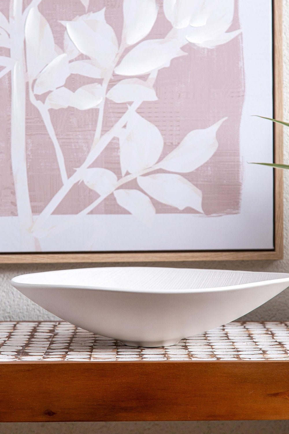 Pure Dekoratif Tabak, Beyaz, 38 × 36 × 10 Cm - 3