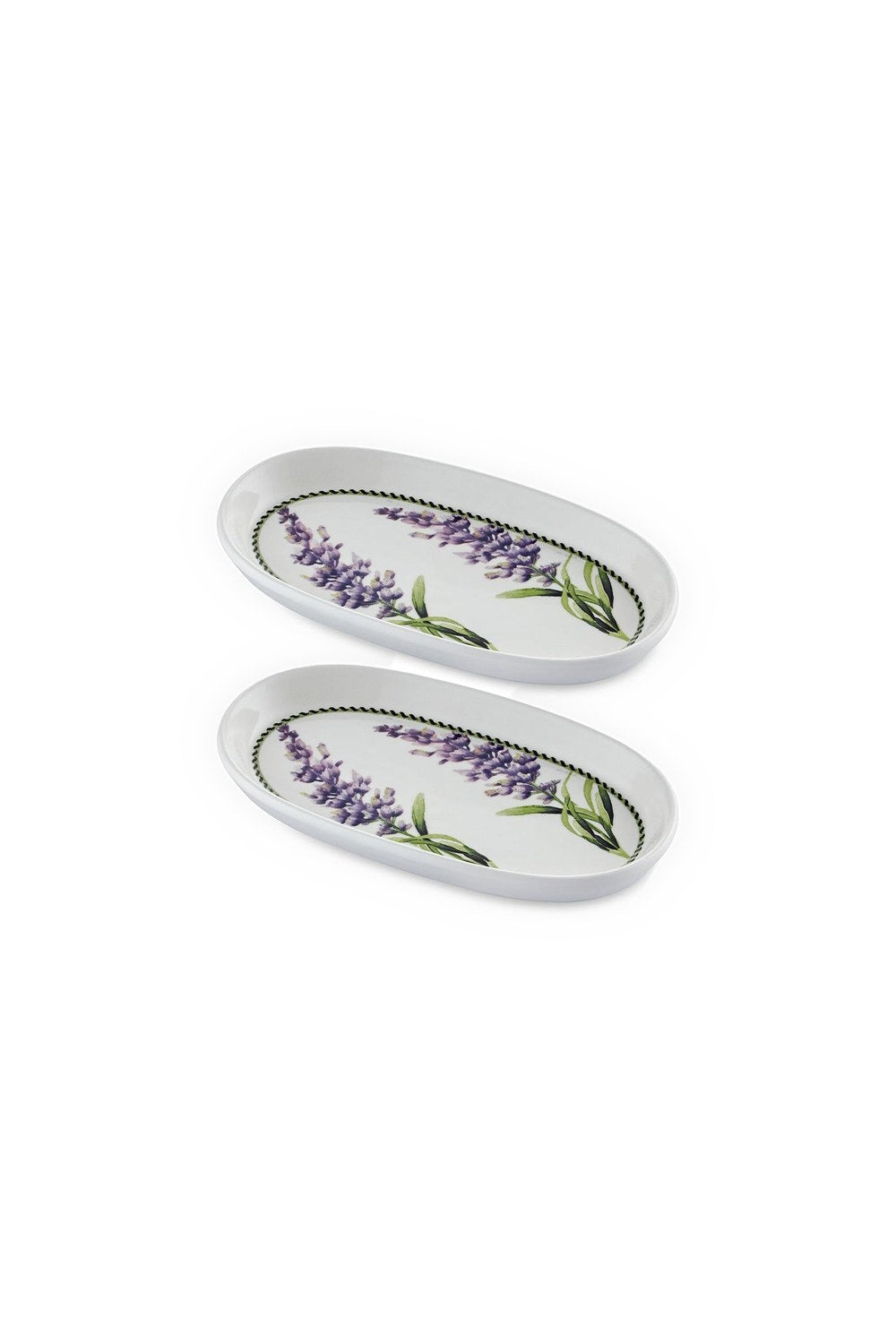 Provence Lavanta Oval Servis Tabağı 2'li, 17 × 11 Cm - 3