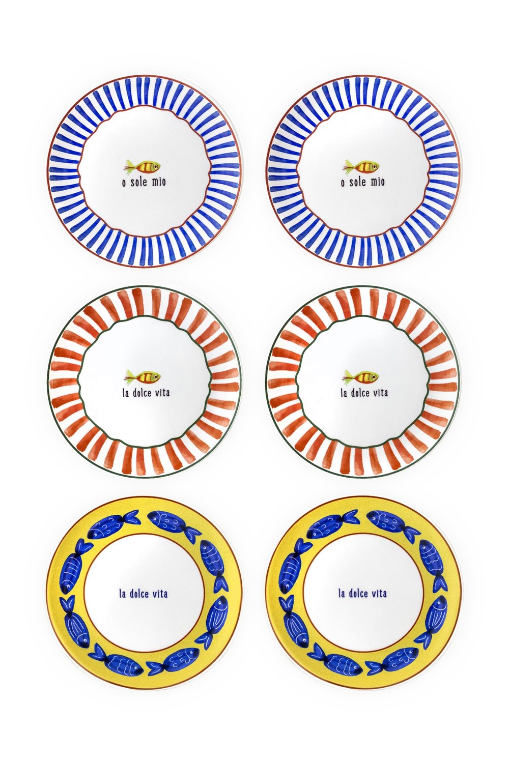 Fish Pasta Tabağı 6'lı Set, 19 Cm - 4