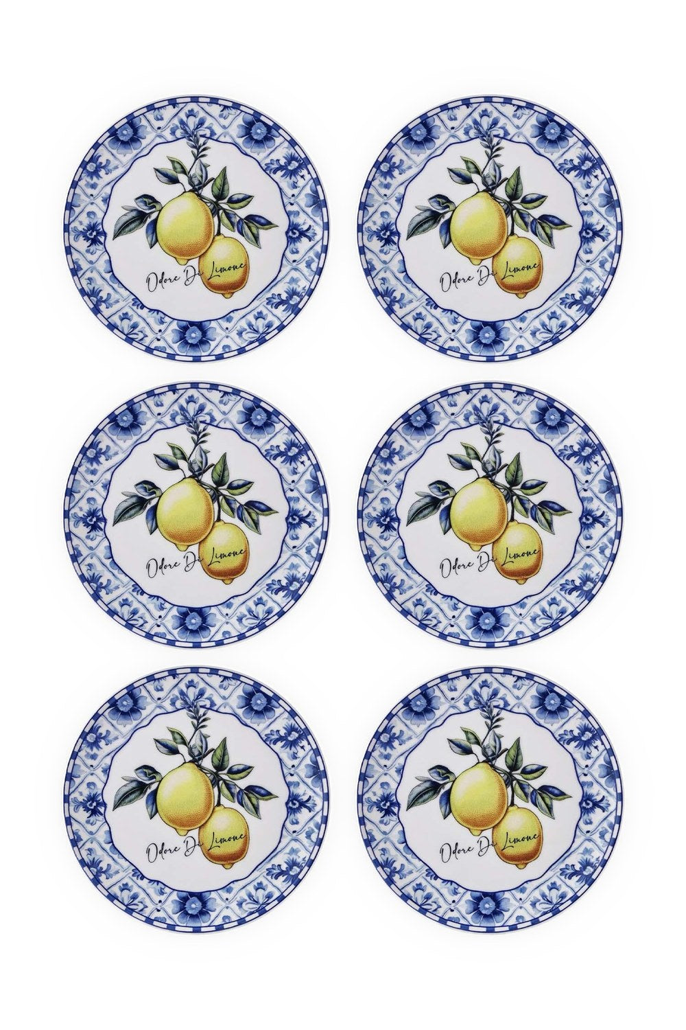 Odore Di Limone Pasta Tabağı 6lı Set 19 Cm - 1