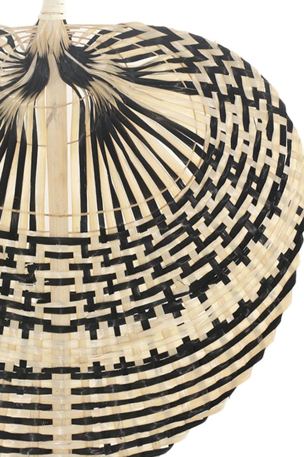 Dekoratif Bambu Duvar Dekoru, Siyah, 29 × 29 × 39 Cm - 1