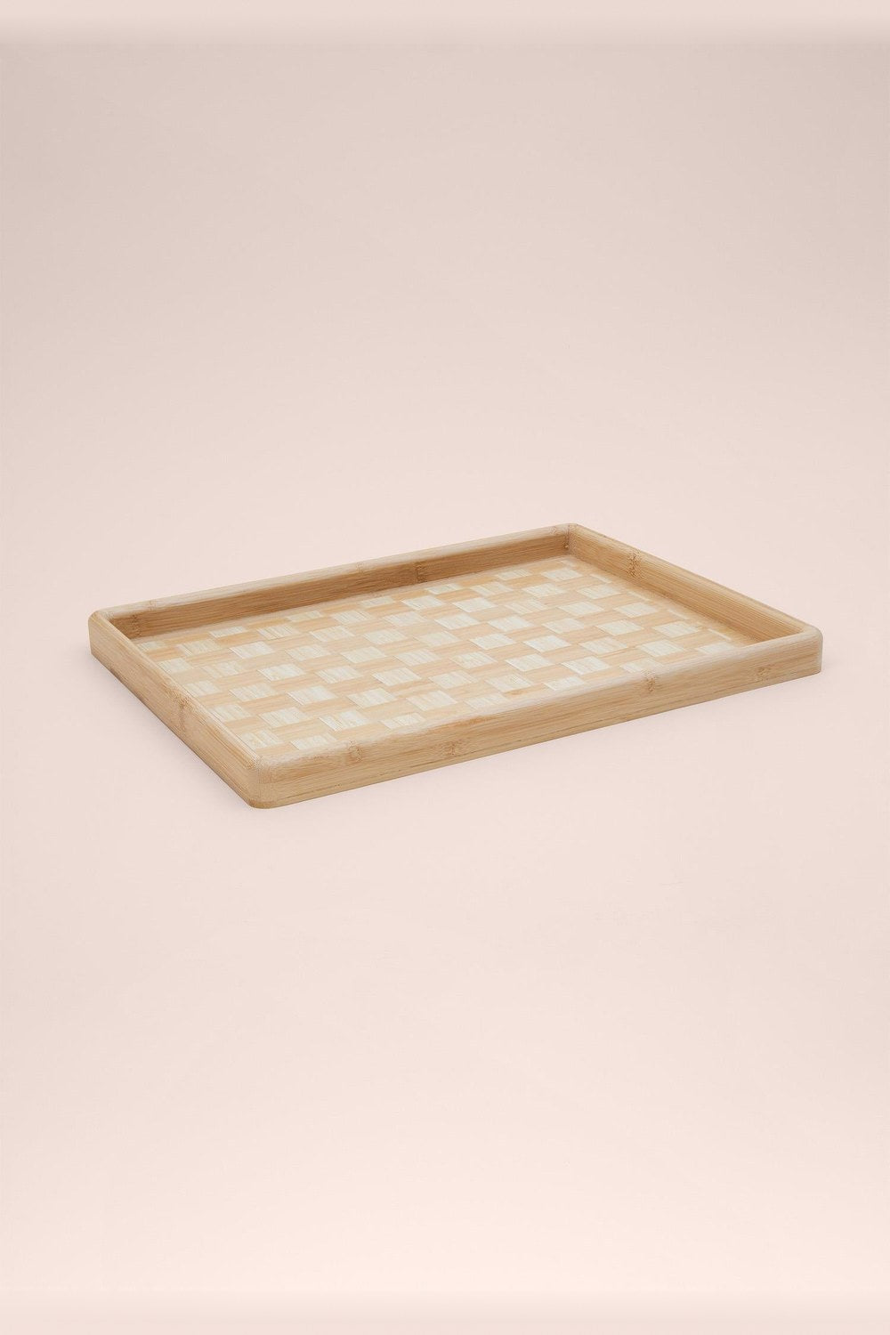 Wicker Bambu Tepsi, 40 × 31 × 3 Cm - 2