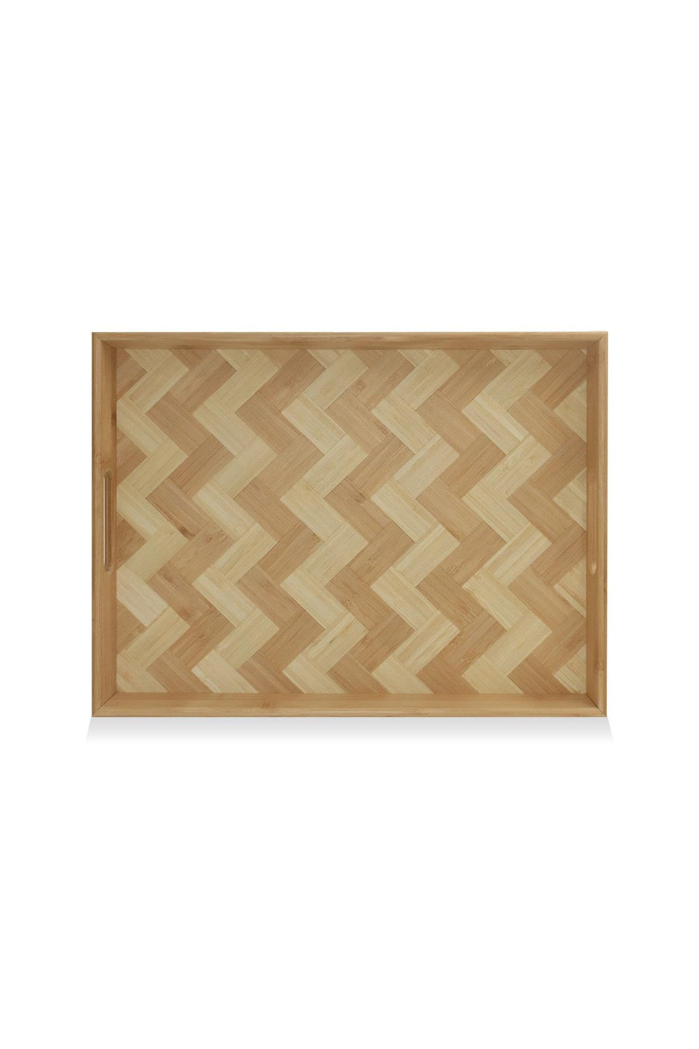 Wicker Bambu Tepsi, 40 × 30 × 4 Cm - 1
