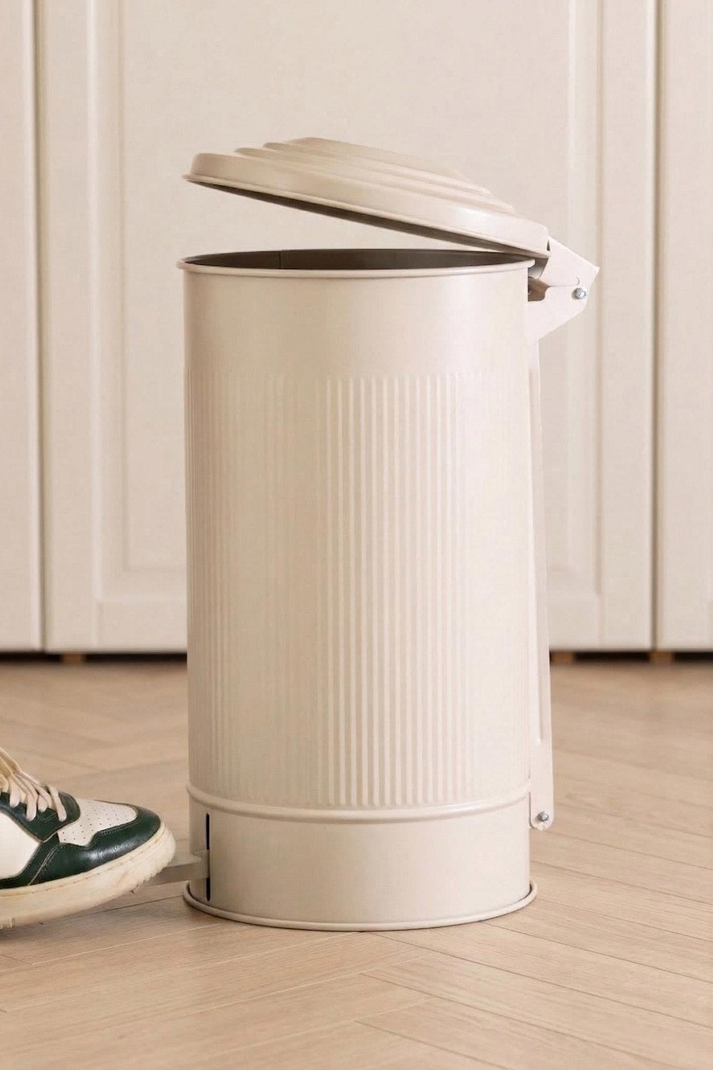 Stripe Mutfak Çöp Kovası Bej 24 Lt - 0