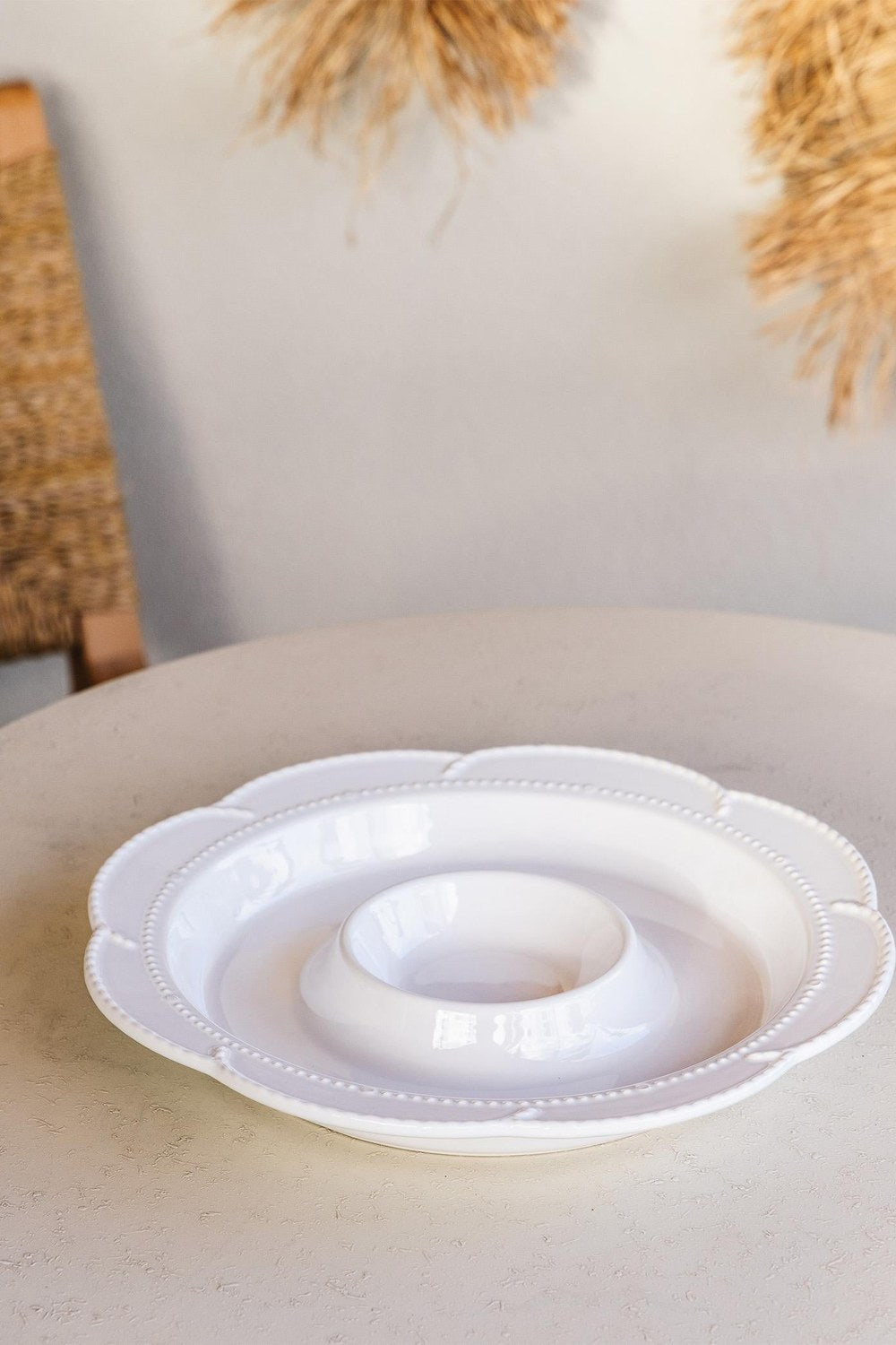 Grande Servis Tabağı Bölmeli Beyaz 39 Cm - 0