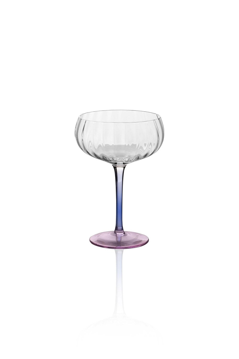 Ayaklı Cam Dondurma Kasesi, Mavi & Pembe, 240 Ml - 3