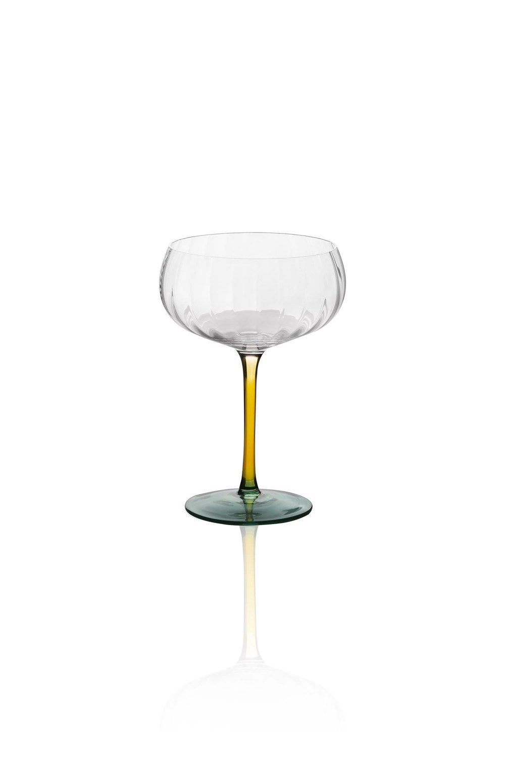 Ayaklı Cam Dondurma Kasesi, Sarı & Yeşil, 240 Ml - 3