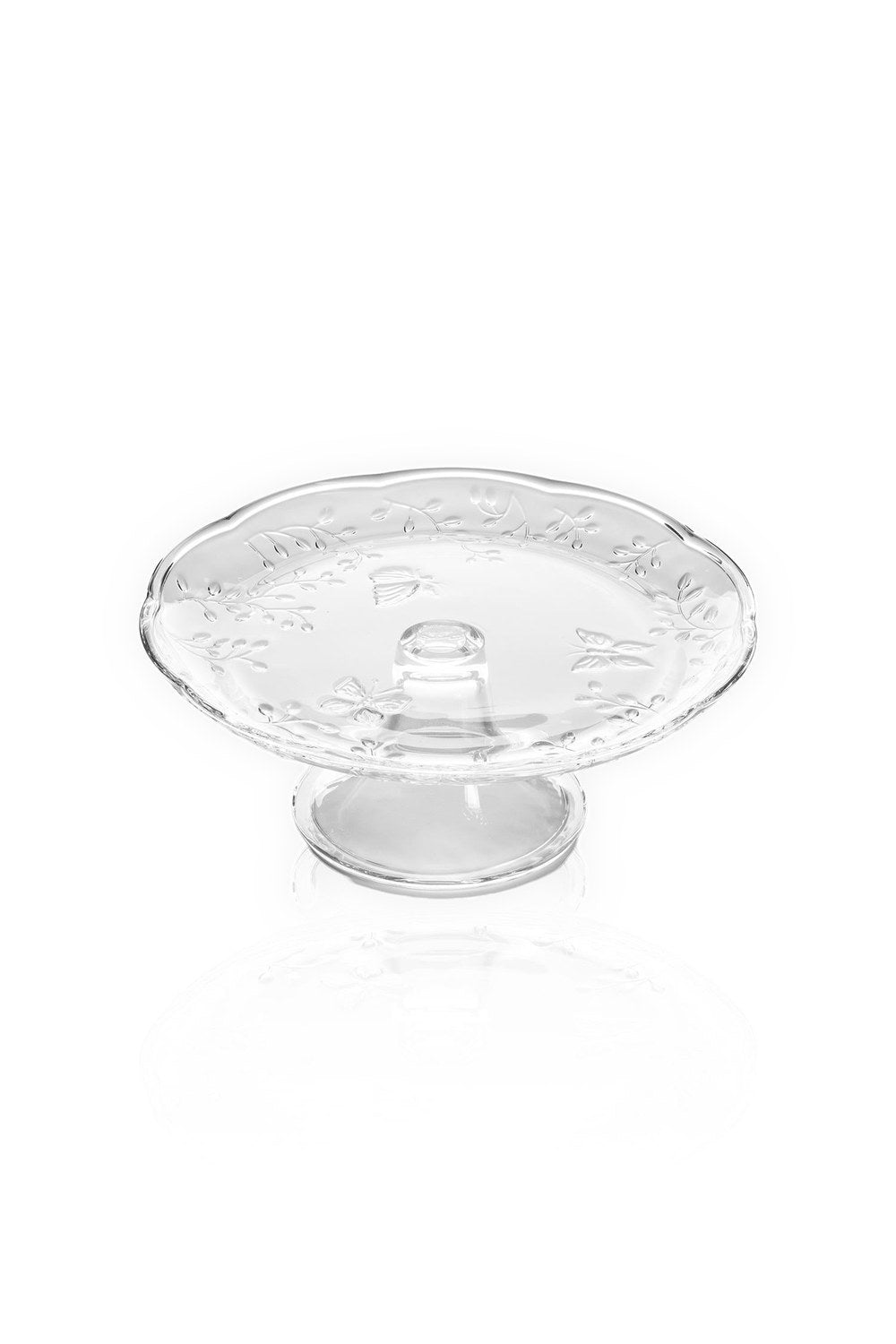 Ayaklı Cam Sunum Tabağı 27x27x11 Cm - 3