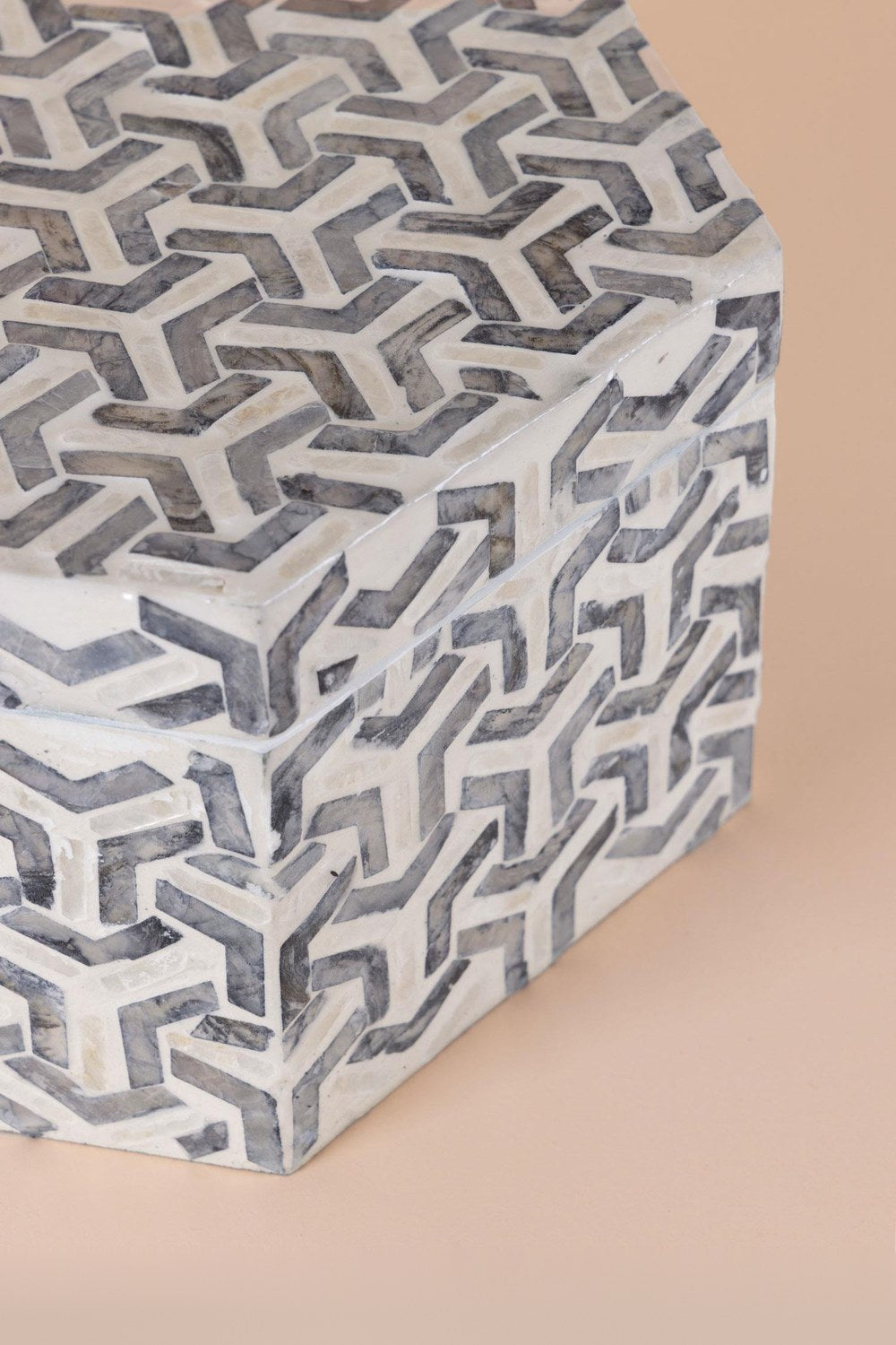 Sedef Altıgen Kutu 28x24x14 Cm - 2