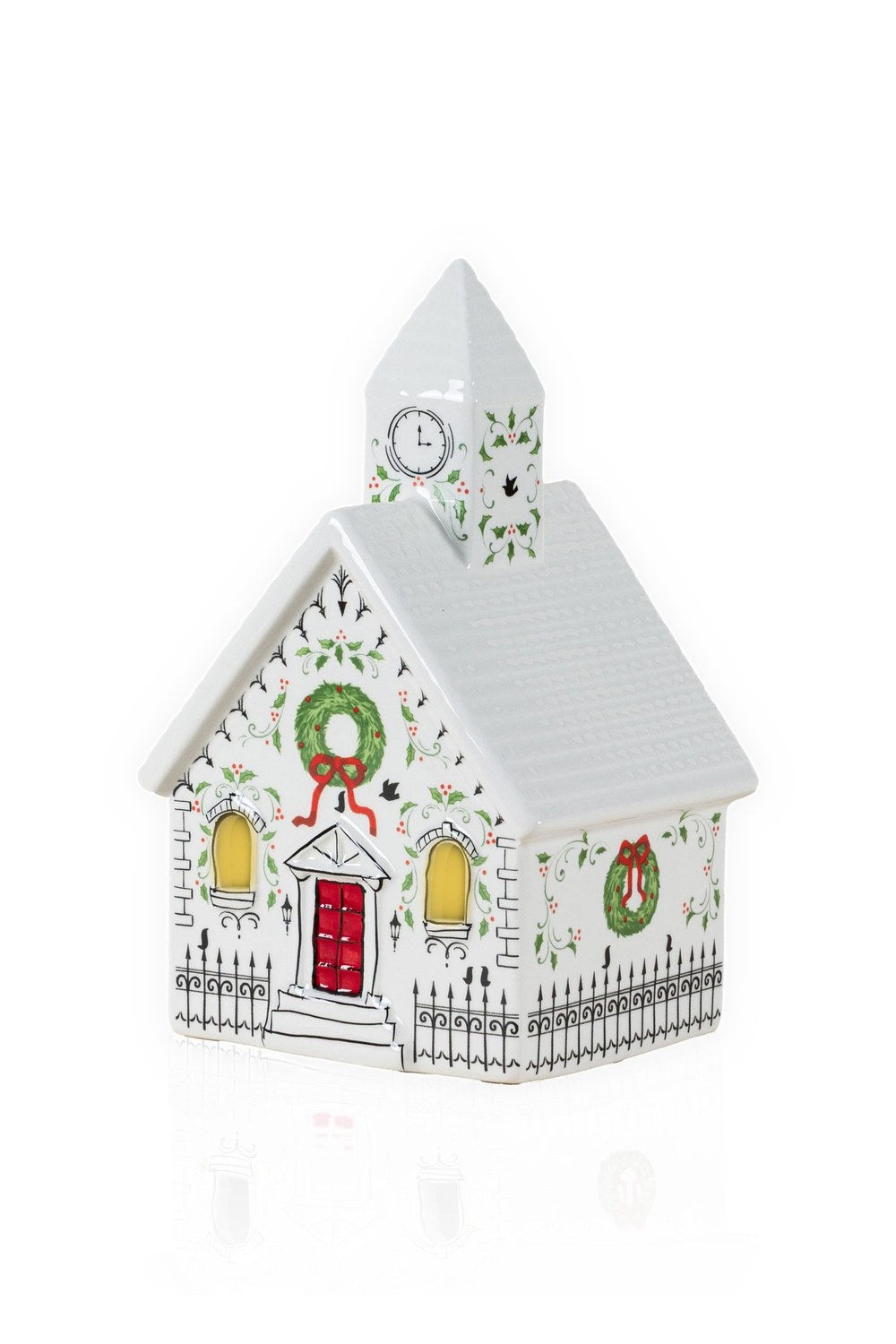 Dekoratif Led Işıklı Ev Biblo, 13 × 11 × 22 Cm - 0