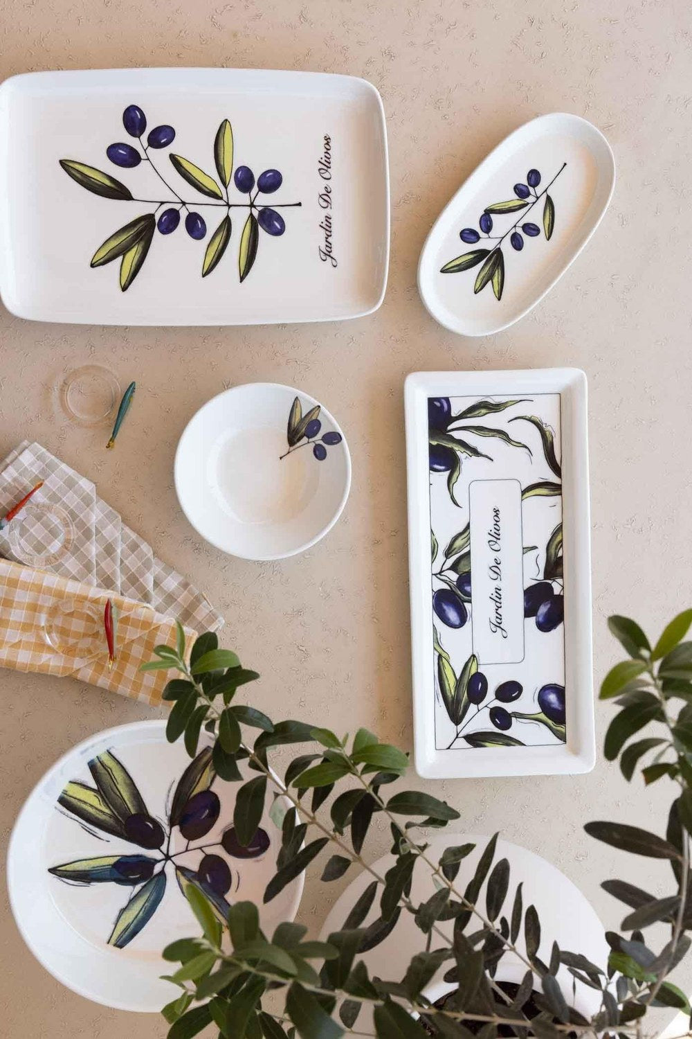 Olivos Dikdörtgen Servis Tabağı 31x20 Cm - 1