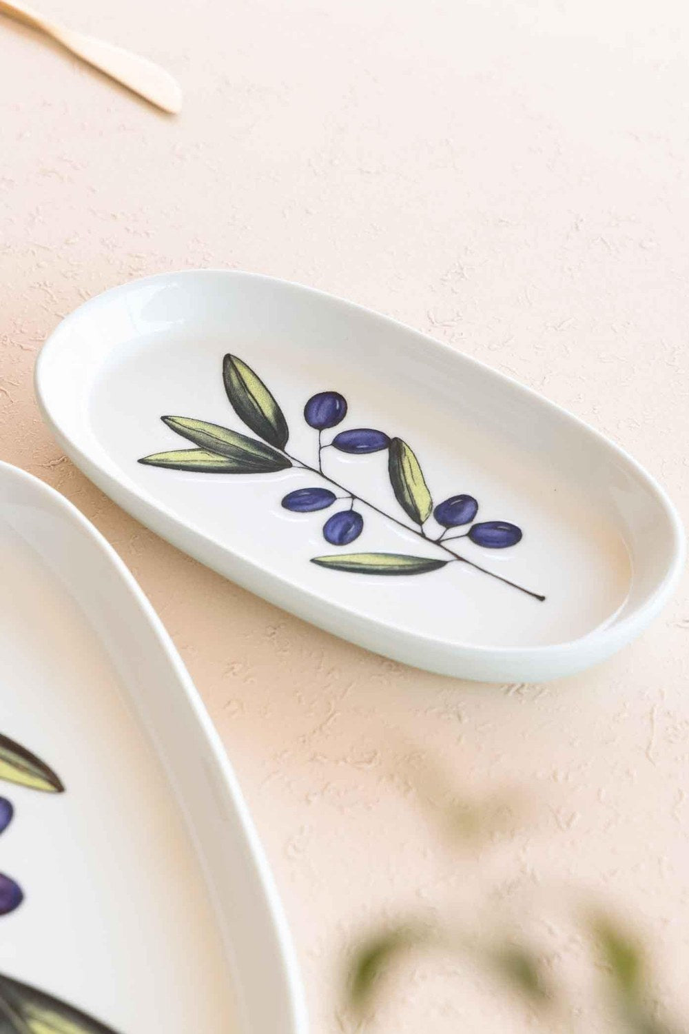 Olivos Oval Servis Tabağı 2'li, 29 × 16 Cm - 2