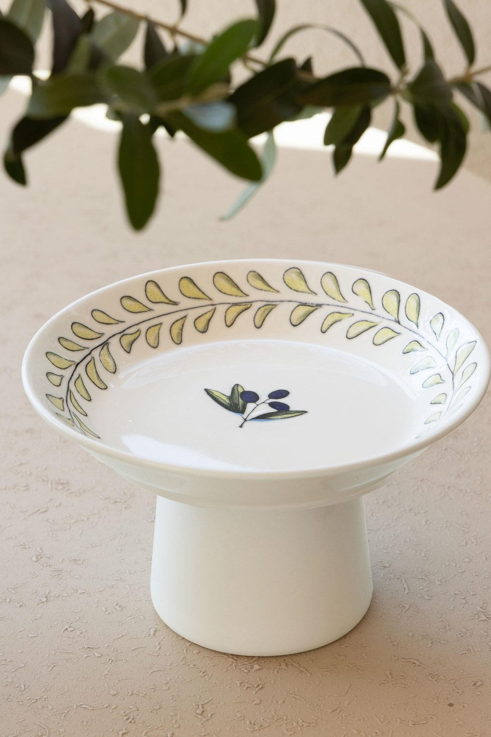 Olivos Ayaklı Servis Tabağı 20 Cm - 0