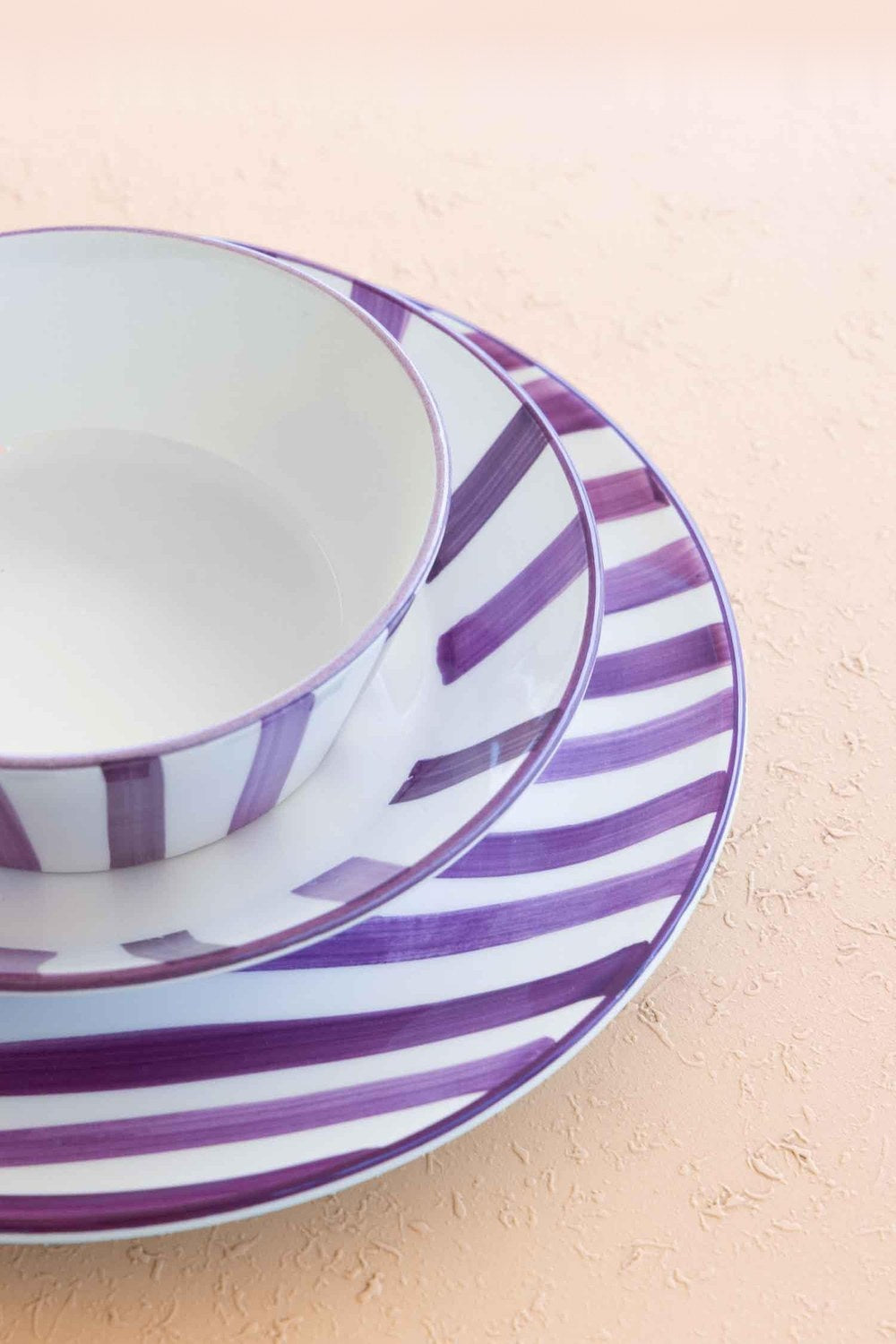 Joy Servis Tabağı 6'lı Set, Mor, 26 Cm - 4