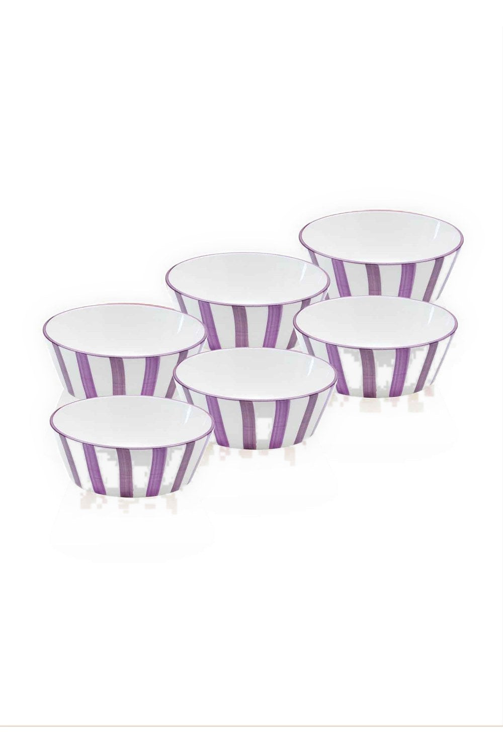 Joy Çorba Kasesi 6'lı Set, Mor, 14 Cm - 0